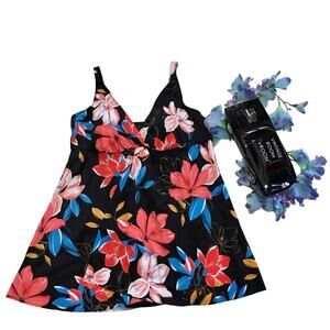 Swim Solutions NWT Tummy Control Flyaway Swimdress Women 18W